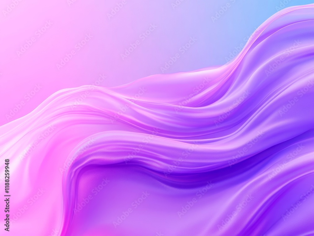 Abstract flowing pink and purple textured fabric waves Abstract flowing pink and purple textured fabric waves