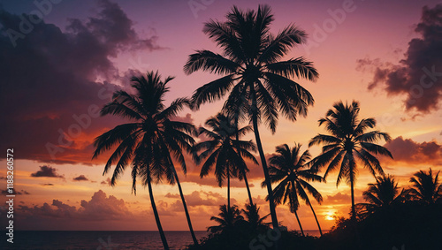 sunset dramatic view