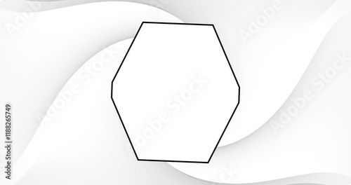 Vector image with abstract white background decorated with smooth gradient lines. Dynamic wavy lines add artistic accent creating elegant and modern design.