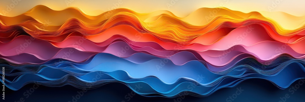Abstract Colorful Waves: A Vivid Tapestry of Hues Abstract Colorful Waves: A Vivid Tapestry of Hues