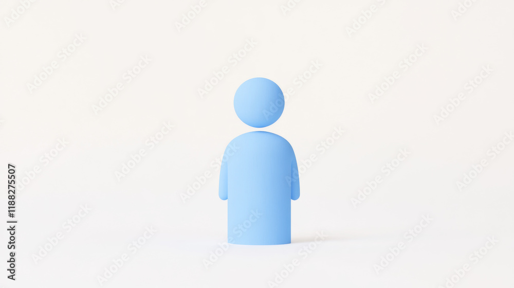 Safety aspects, 3D illustration of a person practicing safe distancing, highlighting health and safety in a visually appealing manner. Safety aspects, 3D illustration of a person practicing safe distancing, highlighting health and safety in a visually appealing manner.