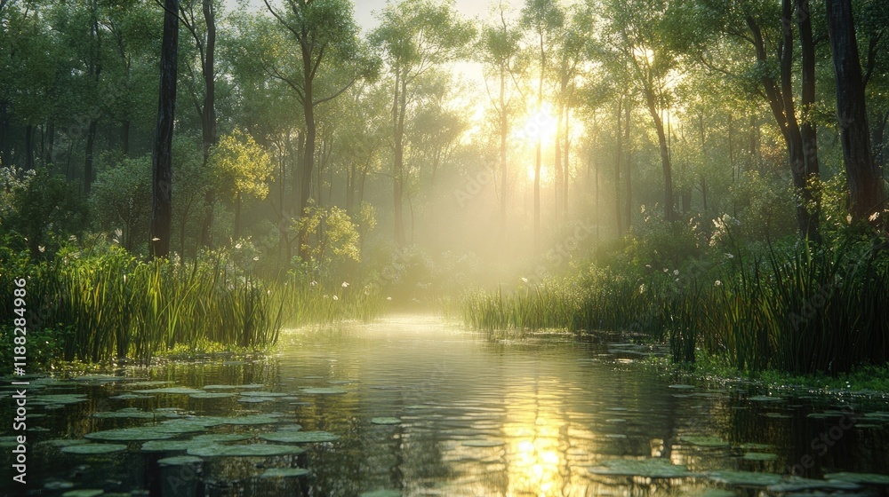 World Wetlands Day 02 February render in virtual reality. World Wetlands Day 02 February render in virtual reality.