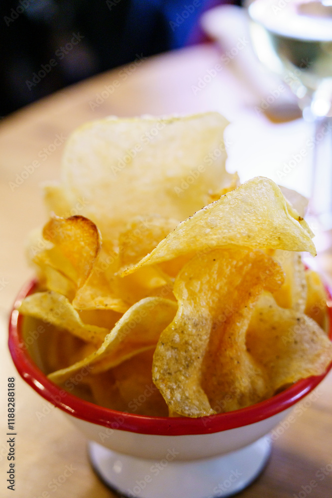 Homemade potato chips, Homemade potato chips,