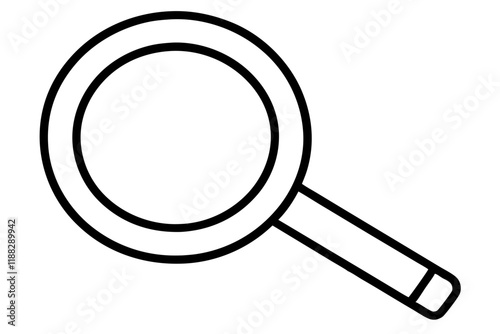 magnifying glass isolated on white