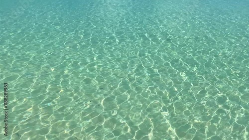 Beautiful aerial view of blue lagoon of Seychelles islands