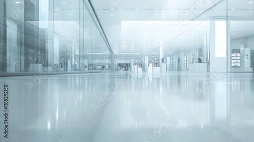 Serene Modern Gallery Interior: A Captivating Perspective