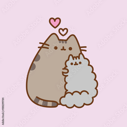 Pusheen cat Love
