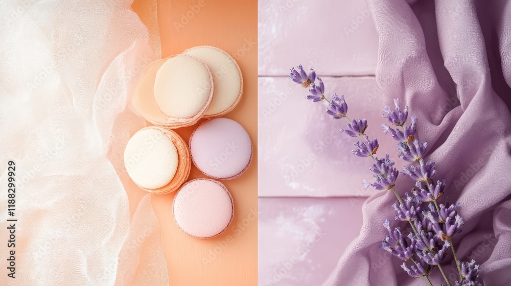 Dreamy Soft Peach and Lavender Gradient