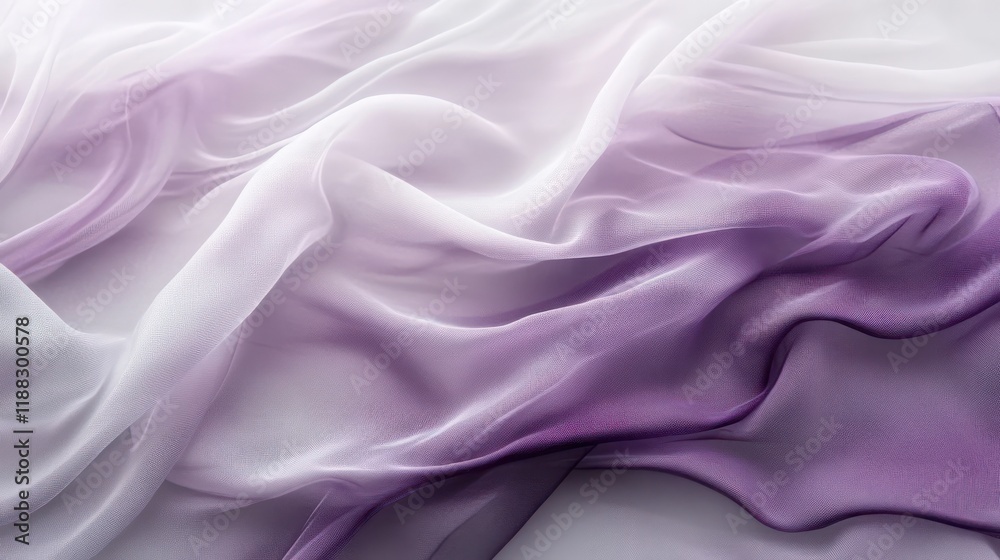 Obraz premium Gentle Light Lavender and Soft Grey Gradient. Silk minimal cool background
