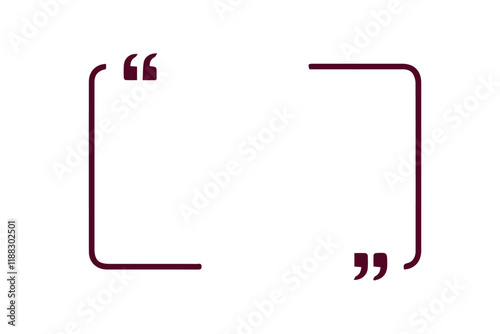 Quote box frame vector