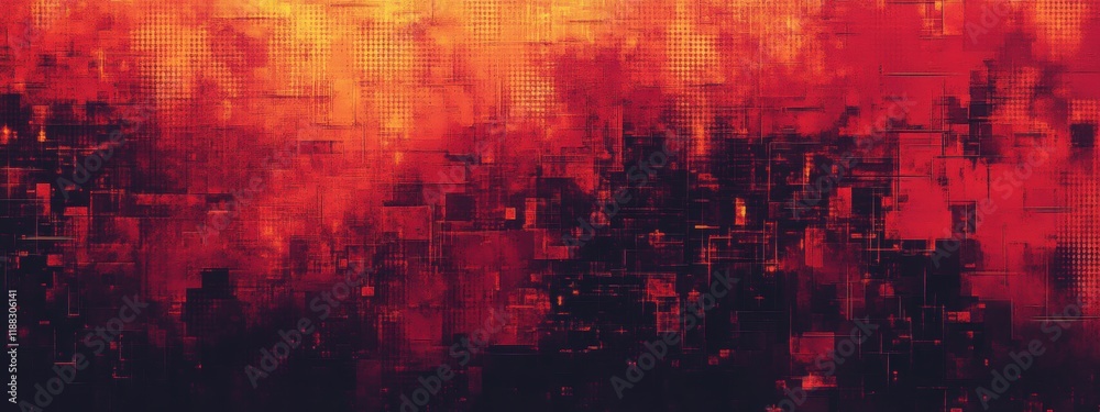 Fototapeta premium Pixelated Noise Texture, a static design featuring grainy elements and distorted patterns, ideal for digital art and graphic design applications