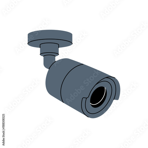 Surveillance camera. Security surveillance system. Vector illustration