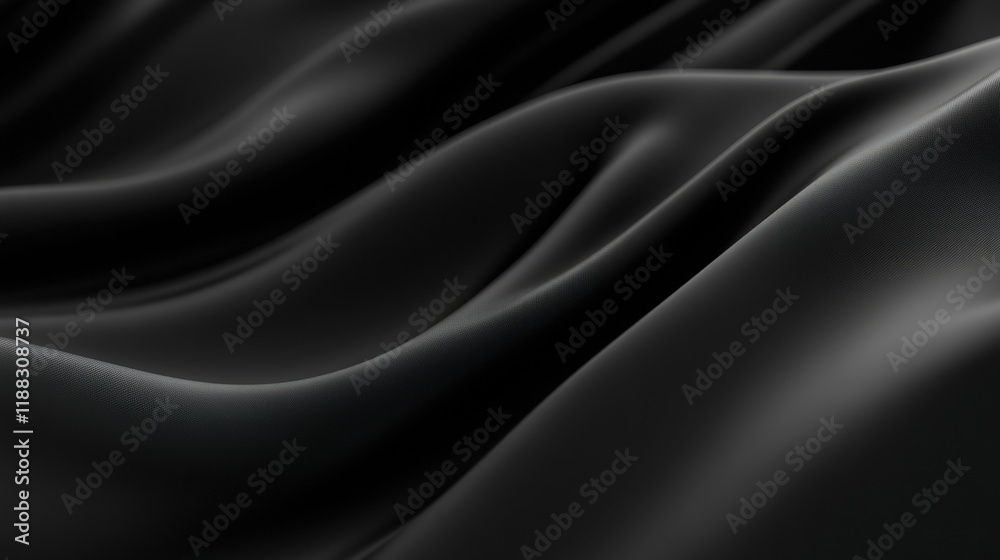 Sleek Black Surface, minimal distractions, smooth texture, uniform appearance, modern aesthetic, versatile background, elegant design element
