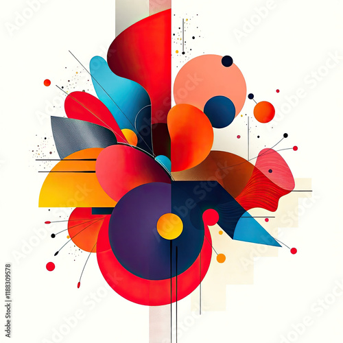 illustration of a background with beautiful abstract