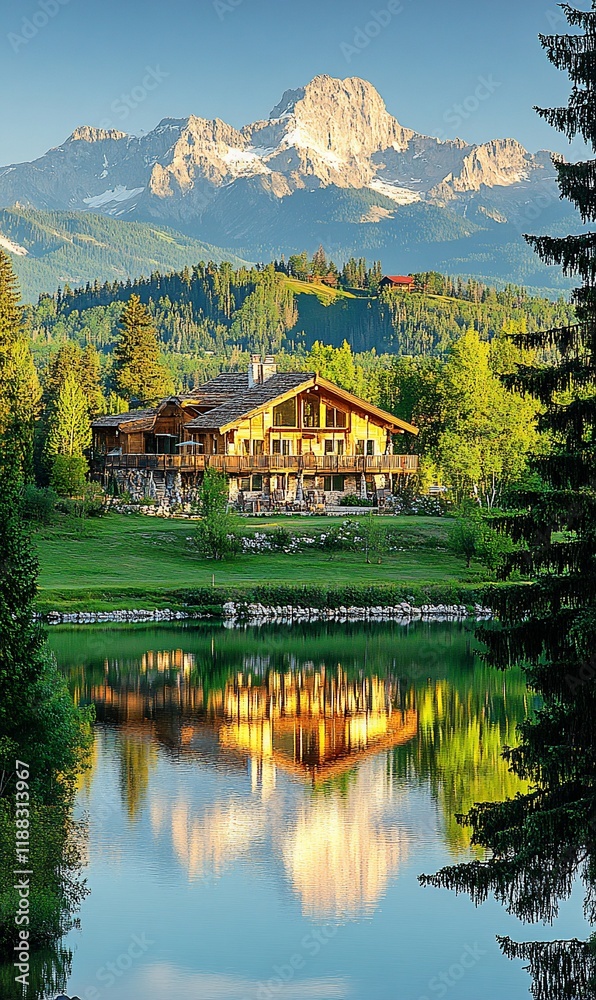 Fototapeta premium lake in the mountains