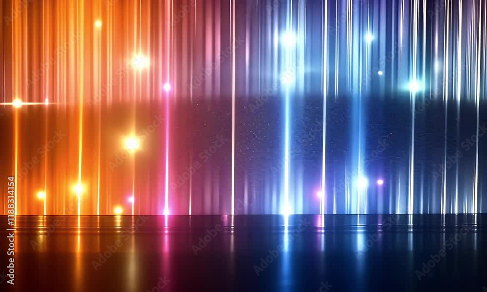 Colorful light streaks, abstract background, digital art, website design