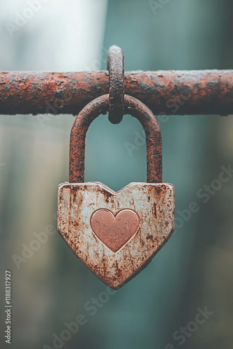 Rusty Love Lock - A Timeless Symbol of Affection photo