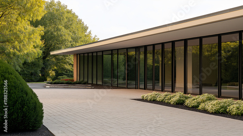 Wallpaper Mural Modern architecture of bungalow with garden  Torontodigital.ca