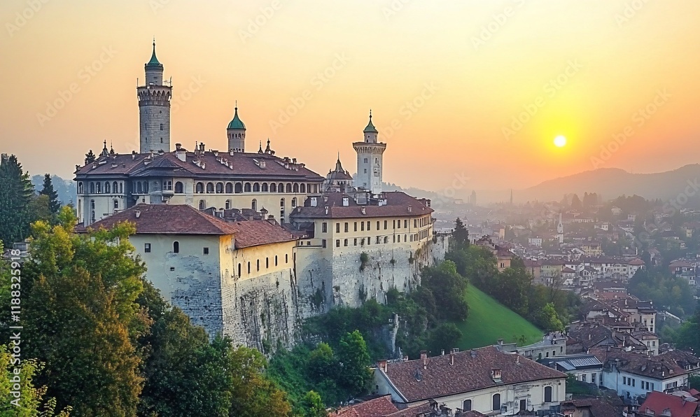 Fototapeta premium panorama castle