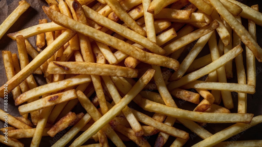 close up of a bunch of french fries close up of a bunch of french fries