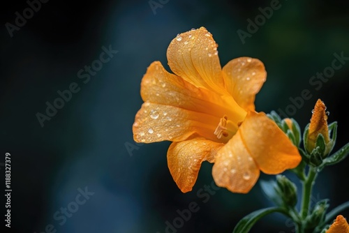 Close up orange snapdragon at Mundang waterfall  Phuhinrongkra national park  Thailand. photo