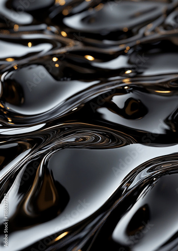 Wallpaper Mural A Stunning Liquid Metallic Abstract Background with Dynamic Ripple Patterns in Sleek Metallic Hues, Perfect for Creating Modern and Eye-Catching Vertical Wallpapers. Generative Ai Torontodigital.ca