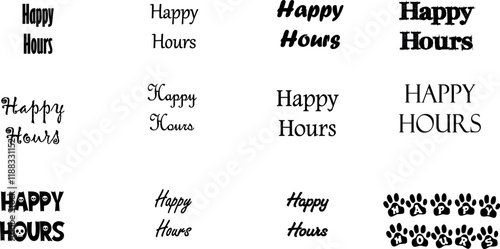 hour, happy, illustration, vector, retro, beverage, drink, alcohol, bar, symbol, banner, graphic, design, concept, text, sign, badge, glass, business, cocktail, isolated, icon, card, poster, vintage, 