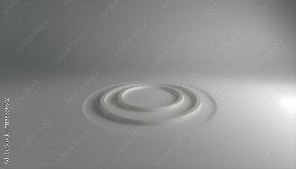 Obraz premium a circular object is shown in the middle of a room