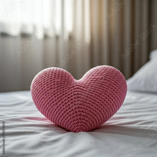 heart shaped pillow photo