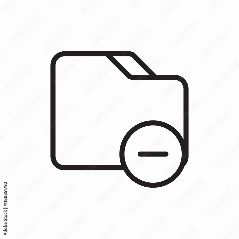 remove folder delete icon vector sign remove folder delete icon vector sign