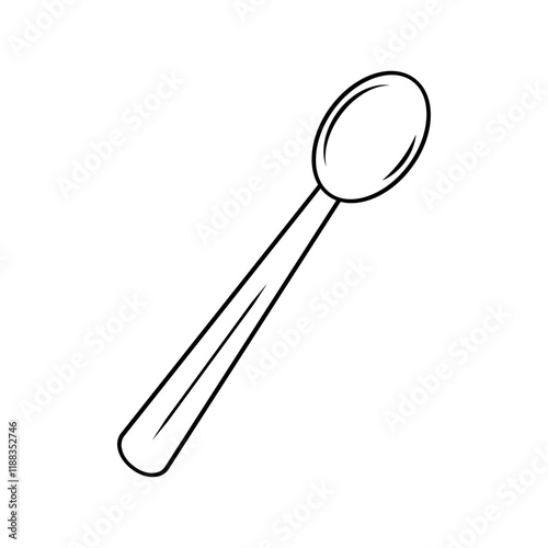 serving spoon vector icon, simple design, minimal style, line icon, Silhouettes,
Cooking equipment made of stainless steel and modern, vector illustration,
kitchen utensils in black and white,