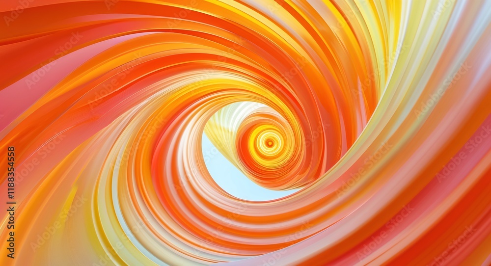Bright orange swirls with yellow gradients Bright orange swirls with yellow gradients