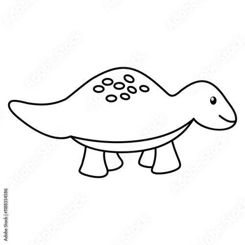 dinosaurus coloring page outline illustration