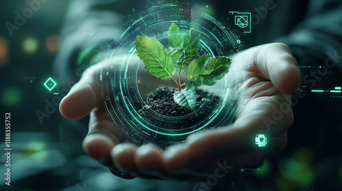 Ai-generated business innovation nurturing nature in sustainable environments for future growth