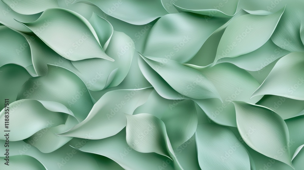 Soft Pastel Sage Green Abstract Leaf Pattern for Elegant Wallpapers Soft Pastel Sage Green Abstract Leaf Pattern for Elegant Wallpapers