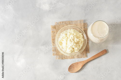 Organic Cow or buffalo colostrum, cooked and uncooked in glass bowl, strengthens the immune system