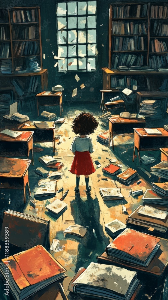 Fototapeta premium The Stormy Classroom, Oppositional Defiant Disorder