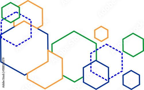 Hexagon Line Corner