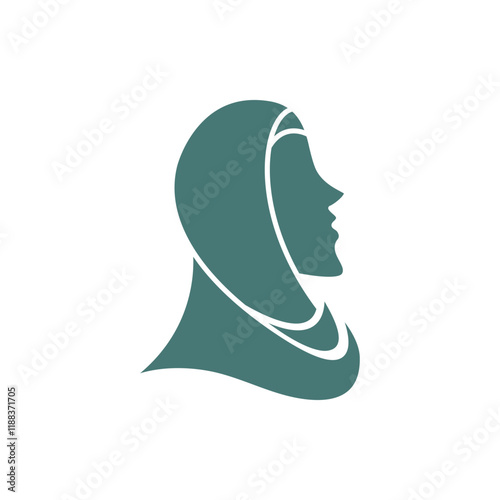 Hijab women  logo icon