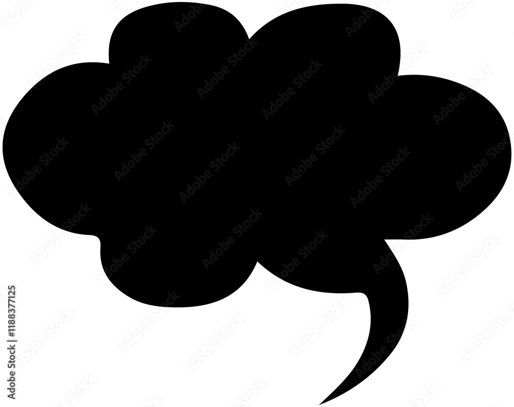 Speech or Think Bubble Cloud Shape Speech or Think Bubble Cloud Shape