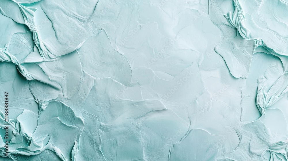 Fototapeta premium Pastel Mint Abstract Wallpaper for Soothing Interior Decor