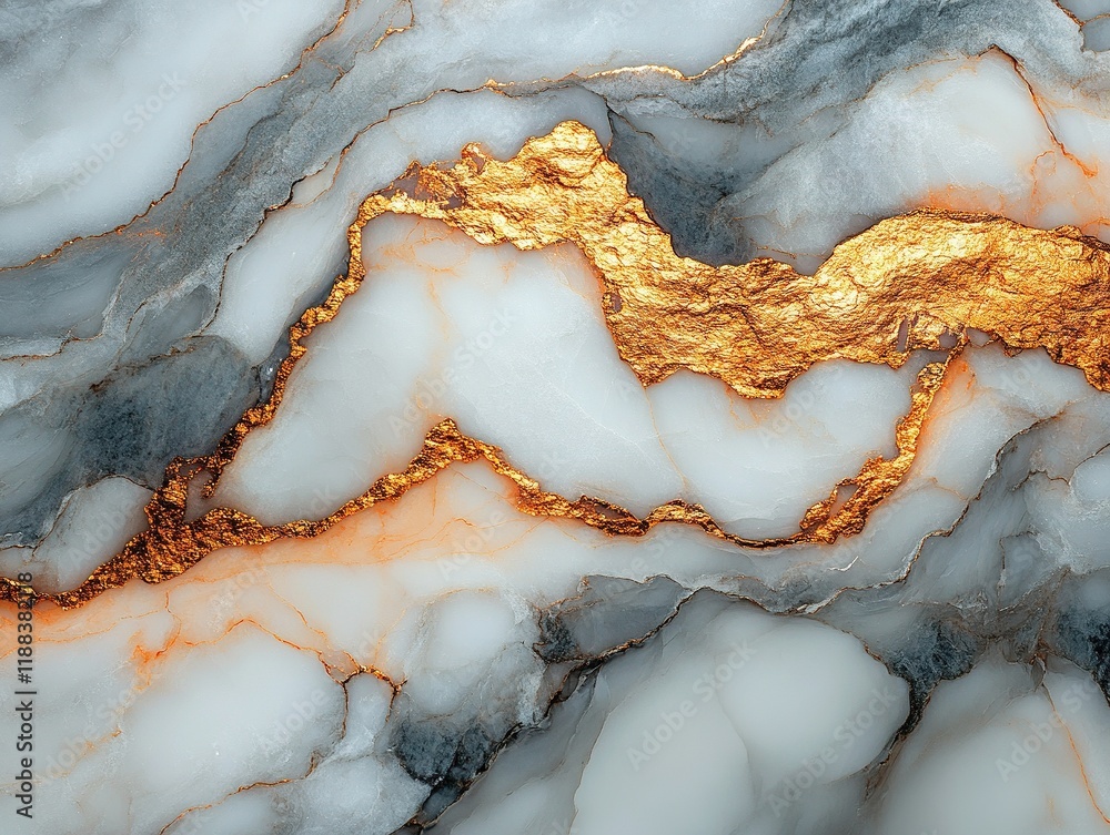 A close-up view of a marble surface featuring white, gray, and gold veins, showcasing natural beauty and elegance. A close-up view of a marble surface featuring white, gray, and gold veins, showcasing natural beauty and elegance.