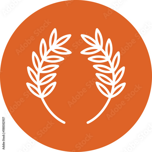 Wheat Sheaf line circle icon