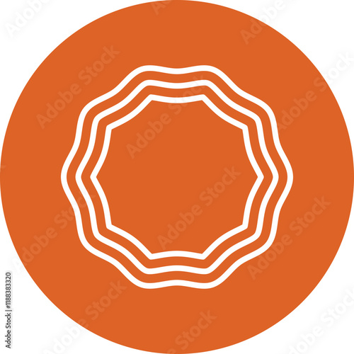 Grapevine Wreath line circle icon