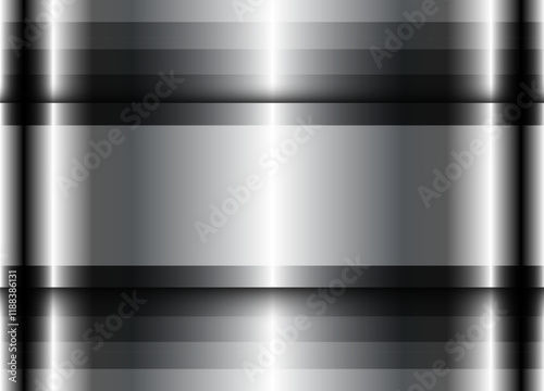 Silver gray chrome metal background, shiny metallic texture wallpaper.