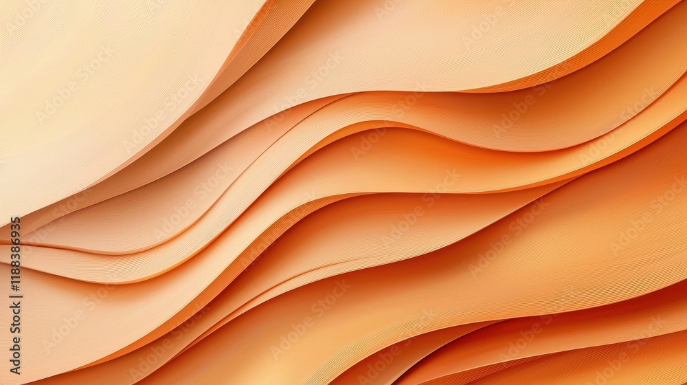 Vibrant Orange Wallpaper with Smooth Flawless Wave Patterns Vibrant Orange Wallpaper with Smooth Flawless Wave Patterns