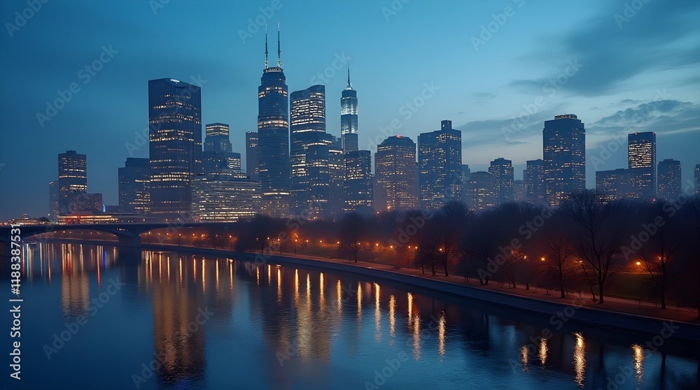 Obraz premium Skyline at Dusk