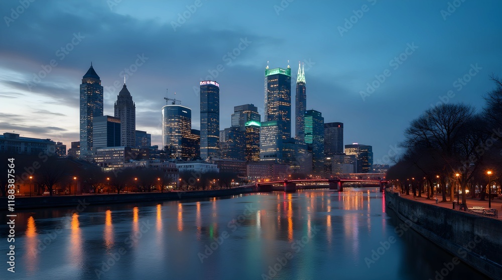 Obraz premium Skyline at Dusk