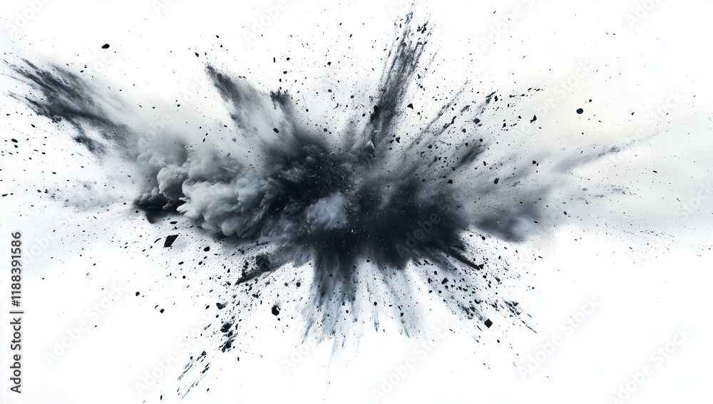An explosion isolated on a white background, PNG file with a transparent background for post-effects, hyper-realistic, hyper-detailed, 3D render, no shadow. An explosion isolated on a white background, PNG file with a transparent background for post-effects, hyper-realistic, hyper-detailed, 3D render, no shadow.