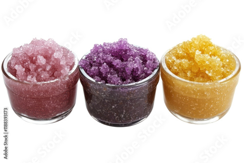 Natural Body Scrubs Isolated on transparent Background for Spa and Skin Care Promotions